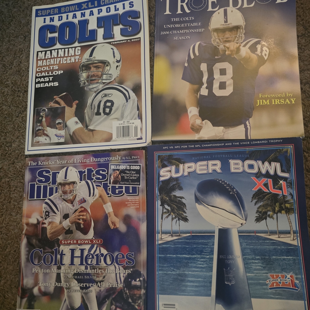 Indianapolis Colts Super Bowl XLI Magazine Set
